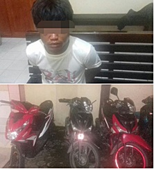 Curi 3 Unit R2, Pelaku Diciduk Polisi di Tapung
